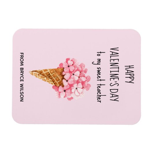 Magnet Flexible Fleurs d'Hydrangea Enseignant pour la Saint-Valent (Horizontal)