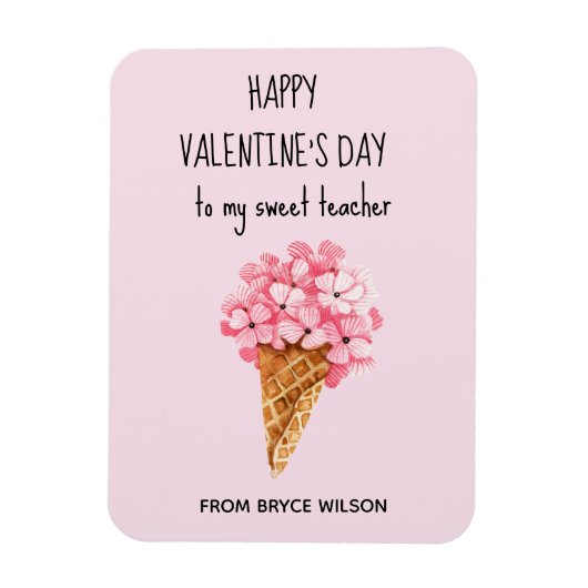 Magnet Flexible Fleurs d'Hydrangea Enseignant pour la Saint-Valent (Vertical)