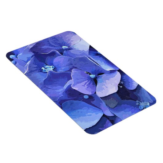 MAGNET FLEXIBLE FLEURS D'HYDRANGÉE BLEUE (Côté Droit)