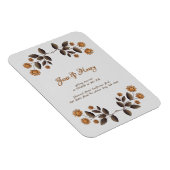 Magnet Flexible Fleurs d'or et coeur (Côté Droit)