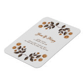 Magnet Flexible Fleurs d'or et coeur (Côté Gauche)