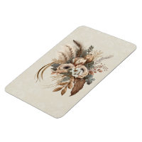 Fleurs Élégantes Feuillage et plumes