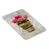 Magnet Flexible Fleurs | Géranium en fleur en pot (Côté Droit)