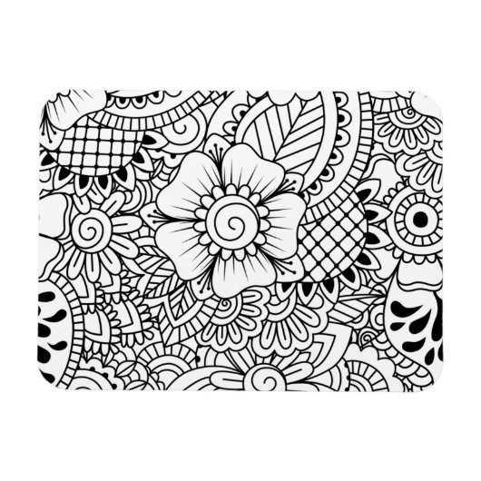 Magnet Flexible Fleurs inspirées (Horizontal)