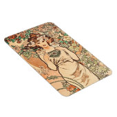 Magnet Flexible Fleurs - le Rose d'Alphonse Mucha (Côté Droit)