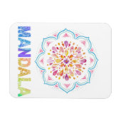 MAGNET FLEXIBLE FLEURS LOTUS COLORÉES MANDALA (Horizontal)