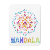 MAGNET FLEXIBLE FLEURS LOTUS COLORÉES MANDALA (Vertical)