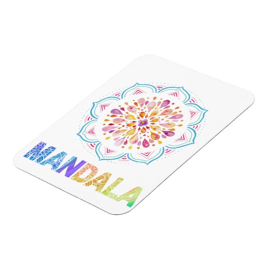 MAGNET FLEXIBLE FLEURS LOTUS COLORÉES MANDALA (Côté Gauche)