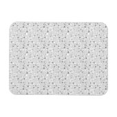 Magnet Flexible Fleurs Noir et Blanc à Points | Botanique Sans Cou (Horizontal)