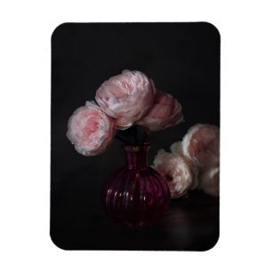 Magnet Flexible Fleurs   Pale Pink Peonies dans Vase