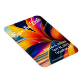 Magnet Flexible Fleurs paradisiaques tropicales Sauvez la date (Côté Droit)