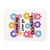 Magnet Flexible Fleurs partout (Horizontal)