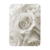 Magnet Flexible Fleurs | Roses blanches (Vertical)