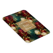 Magnet Flexible Fleurs rouges blanches vertes (Côté Droit)