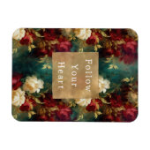 Magnet Flexible Fleurs rouges blanches vertes (Horizontal)