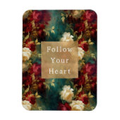 Magnet Flexible Fleurs rouges blanches vertes (Vertical)