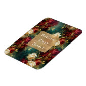 Magnet Flexible Fleurs rouges blanches vertes (Côté Gauche)