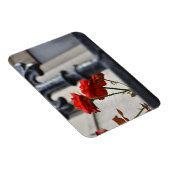 Magnet Flexible Fleurs rouges Fer forgé Photographie de New York (Côté Droit)