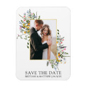 Magnet Flexible Fleurs sauvages D'Aquarelle Délicats Enregistrer L (Vertical)