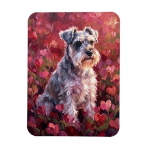 Magnet Flexible Fleurs sauvages en forme de cœur flexibles Schnauz