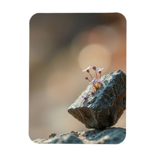 Magnet Flexible Fleurs sur Roche (Vertical)