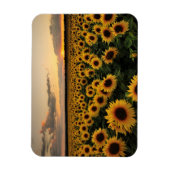 Magnet Flexible Fleurs | Terrain de tournesol (Vertical)