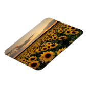 Magnet Flexible Fleurs | Terrain de tournesol (Côté Gauche)