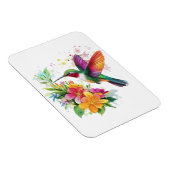Magnet Flexible Fleurs tropicales des colibris (Côté Droit)