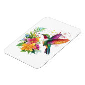 Magnet Flexible Fleurs tropicales des colibris (Côté Gauche)