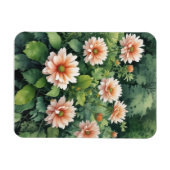 Magnet Flexible Fleurs Verdure Élégant Aquarelle (Horizontal)