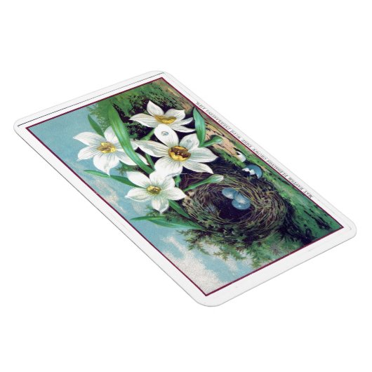 Magnet Flexible Fleurs vintages de Pâques (Côté Droit)