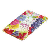 Magnet Flexible Fleurs vintages et fruits (Côté Gauche)