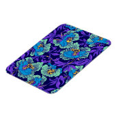 Magnet Flexible Fleurs violettes et bleues William Morris (Côté Gauche)