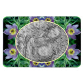 Magnet Flexible Fleurs violettes Pasque Créer Votre Propre Photo (Horizontal)