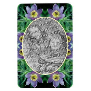 Magnet Flexible Fleurs violettes Pasque Créer Votre Propre Photo
