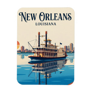 Magnet Flexible Fleuve Mississippi Louisiane