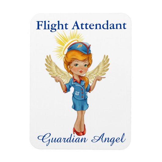 Magnet Flexible Flight Attendant - Guardian Angel - SRF (Vertical)