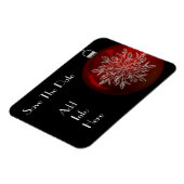 Magnet Flexible Flocon de neige de Noël Enregistrer l'aimant de la (Côté Gauche)