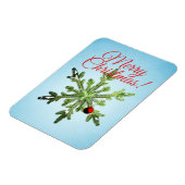 Magnet Flexible Flocon de neige de Noël - Vacances d'hiver stylées (Côté Gauche)
