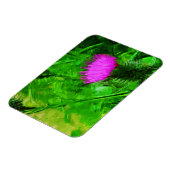 Magnet Flexible Flodmans Thistle Purple Fleur sauvage Abstrait (Côté Gauche)