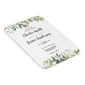 Magnet Flexible Flora Verde Invitación (Côté Droit)