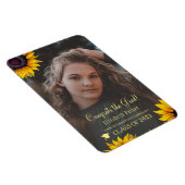 Magnet Flexible Floral élégant script or grad graduation photo (Côté Droit)