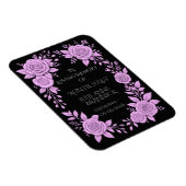 MAGNET FLEXIBLE FLORAL LAVENDER. IN LOVING MEMORY KEEPSAKE, (Côté Droit)