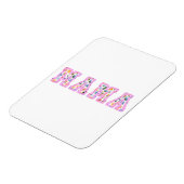 Magnet Flexible Floral Mama Retro Maman Boho Mère (Côté Gauche)