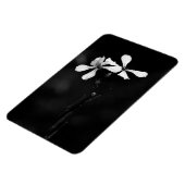 Magnet Flexible floral noir et blanc minimal (Côté Gauche)