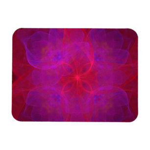 Magnet Flexible Floral rouge et Abstrait pourpre