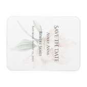 Magnet Flexible Floral Rustique Enregistrer La Date (Horizontal)