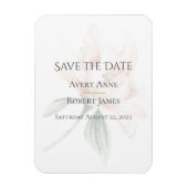Magnet Flexible Floral Rustique Enregistrer La Date (Vertical)