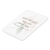 Magnet Flexible Floral Rustique Enregistrer La Date (Côté Gauche)