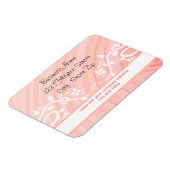 Magnet Flexible Flore et fleur de fleur de pêche personnalisée (Côté Gauche)